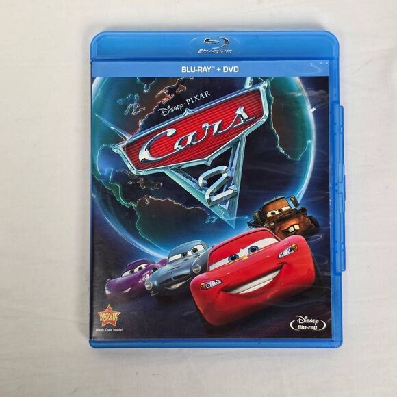 Disney Pixar Cars 2 Blu-Ray + DVD Combo Lightning McQueen - Picture 1 of 4